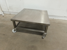 Mobile s/s table - 85x90x41 cm